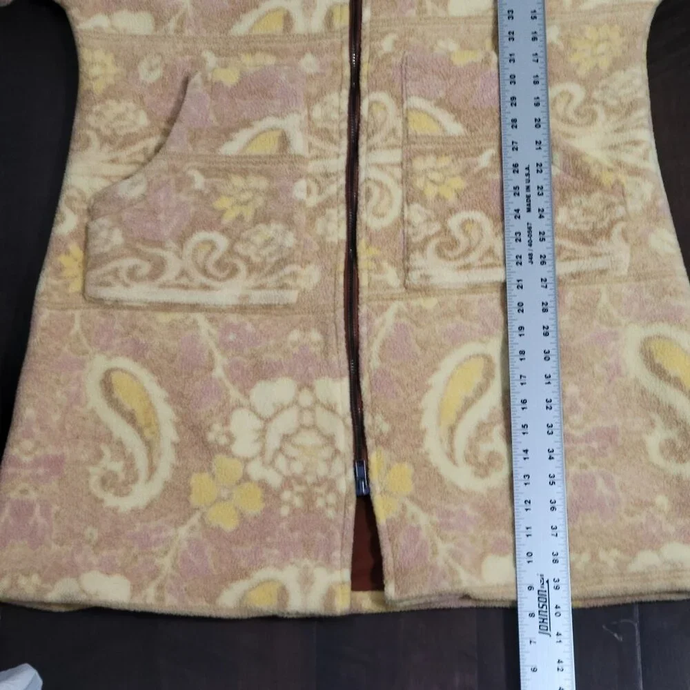 Free People Cozy Hooded Printed Blanket Coat Size S - Picture 10 of 15